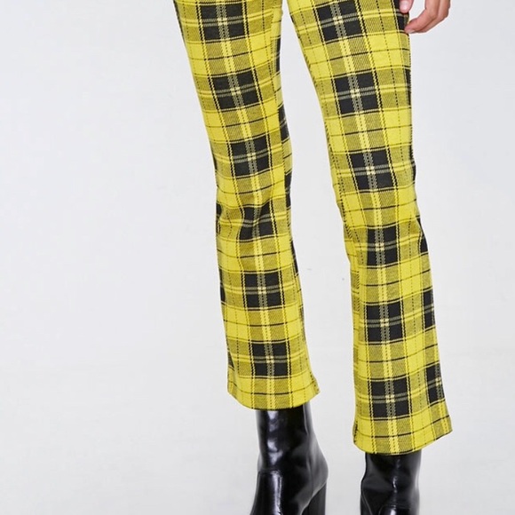 Plaid Flare Pants - Picture 2 of 4